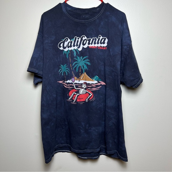 Return to Sender XXL California Skeleton Tie-Dye Graphic Tee - Picture 4 of 6